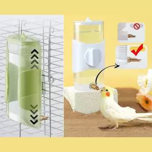 앵무새 높이조절 급수기 280ml 걸이식 새 물통 조류용
