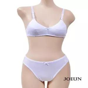 주니어 A컵 브라팬티세트 메쉬 패턴 2단계 은은한 디자인 여성 속옷 WFJGJU0