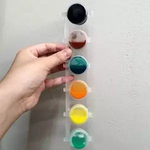 고품질 미니 6구 물감 소분통 10ml 물감소분통 물감통 푸어링아트 아크릴물감 물감소분 WFIEQQK