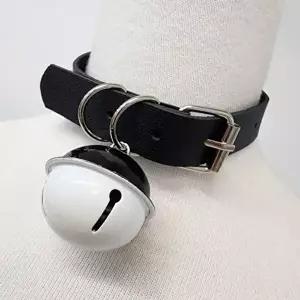 방울 가죽 초커 코스튬 파티 악세서리 여성목걸이-WFIK60I