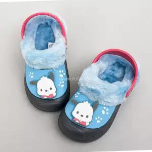 R17 포차코 풋팅 방한 샌들 캐릭터 아동 털신 겨울슬