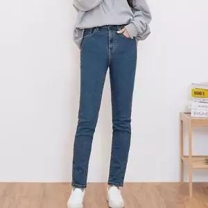 일자 청바지 하이웨스트 세미일자 하의 데일리룩 WD3C118