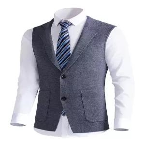 남성조끼 정장 나시 극세사 멜리노 울 민소매 캐시미어 가디건 보온 심쿵돌직구