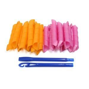 Ruilogod 18pcs 30cm DIY 헤어 컬러스 컬리 매직 서클 트위스트 스파이럴 스타일링 도구 (ID: 40d ee0 735 159 4af)