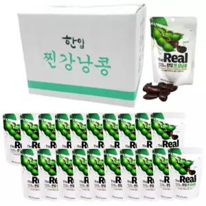 더리얼 한입 찐강낭콩 80g x 20팩 맛밤 보다 더 맛있는 온가족 영양간식