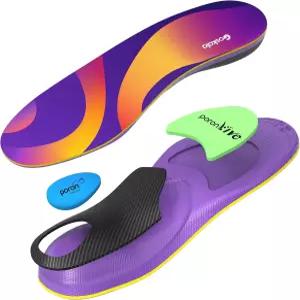 고스칼라 깔창 운동 아치 지지대 삽입물 여성 남성 충격 흡수 신발 평발 달리기 농구 및 기타 M