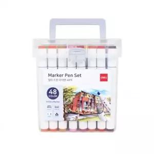 고품질 마카펜 세트 삼각 스케치 색연필 형광펜 마카48색 삼각트윈스케치마카 삼각마카 WFIPF5C