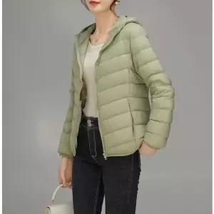 [라일리여성의류] Rly 여자 오리털 경량패딩 점퍼 후드 집업 덕다운 자