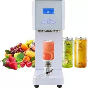 헤드러리 370W 하프 오토매틱 캔 씰러 머신 110V 상용 플라스틱 알루미늄 음료 시머 LED 디스플레이 바