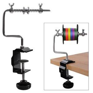 클램프 조절 가능한 회전 릴 스풀링 스테이션 시스템 기계 낚시 액세서리가 장착된 경량 낚싯줄 스풀러 휴대용 낚싯줄 와인더