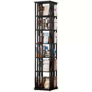 회전책장 이동형책장 회전식책장 원목 간살 수납장