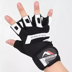 [스타스포츠]스타 가죽 헬스 반장갑 어메이징 화이트 L 1P 핑거 오픈 맨손 운동-WFIRPTH