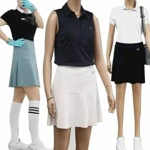 [하프클럽/제니유]제니유 쿨 허리밴딩 골프 테니스 스커트 치마바지