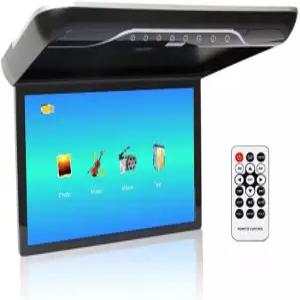 쿤파인 자동차 19인치 오버헤드 모니터 화면 디스플레이 LED 차량 플립 다운 루프 마운트 콘솔 HDMI TV