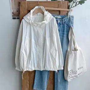 얇은긴팔 봄바람막이 밑단조절 여성 후드점퍼 바스락