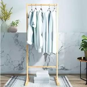 고품질 행거 옷걸이 미니 폭좁은 스탠드 심플형 원목 나무 시스템행거 옷걸이행거 드레스룸행거 WFIP9LY