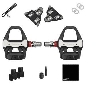 파베로 아시오마 PRO RS-2, 듀얼 센싱 사이드 페달 기반 SPD-SL 도로 사이클링 파워 미터, 자전거 컴퓨터, GPS 장치 및 스마트폰용 블루투스 ANT+ 연결