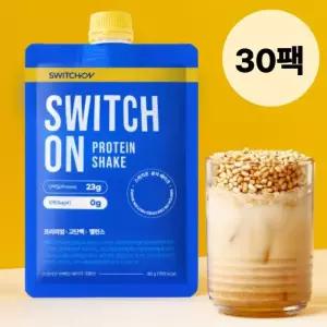 스위치온 파우치 프로틴 쉐이크 단백질 곡물맛 30팩