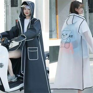 낚시우비 긴 비 야외 판초 여행 캠핑 낚시 레인 웨어 방수 실용적인 모던 코트 두꺼운 EVA 성인 후드 남성 여성