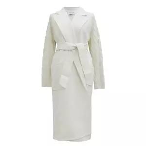 막스마라 HELLO 헬로 캐시미어 울 로브 코트 화이트 13160139600 006