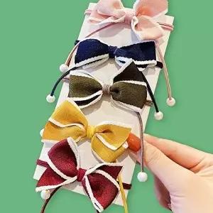 고무줄 머리끈 머리고무줄 컬러 헤어 끈 세트 5개 예쁜-WFISCZT