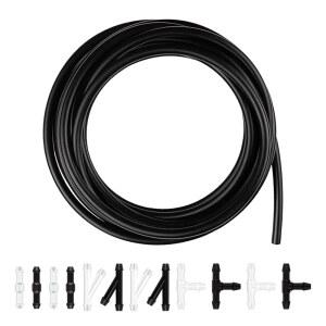 워셔 호스가 고무 노즐 워셔액 커넥터와 키트, 13.12피트 자동차 키트 포함된 윈드실드 튜브용 트럭/자동차 12pcs 호스 대부분의 액세서리