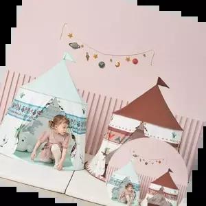 아기플레이하우스 실내놀이텐트 플레이텐트 키즈텐트 인디언텐트 브라운