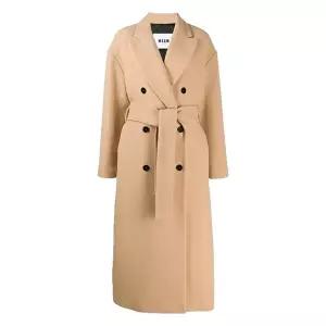 [MSGM]15주년 벨티드 롱코트 베이지 2741MDC22 195750 23