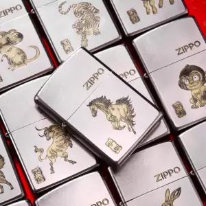 미국 ZIPPO 지포라이터 말띠 십이지신 한정판 핸드메이드 고급 수집용 생일 커스텀라이터 남자친구 선물