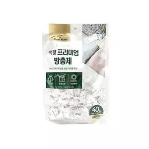 고품질 슈마켓 프리미엄 방충제 자동포장 40포 나프탈렌 다용도방충제 살생물제품 방충제 좀벌레약 WFIT0H