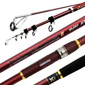 싸파 썬더캐스트2 원투낚시 27-390 버건디 바다원투대
