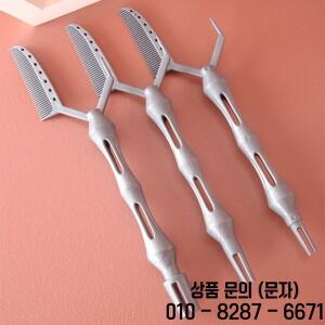 3PCS 이발소 헤어 파마 빗 스타일링 포지셔닝 염색 로케이터 컬리 도구 보조