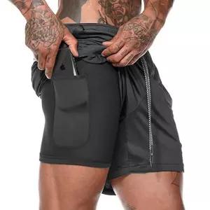 투인원 헬스 반바지 조깅 피트니스 일체형 짐웨어 ElG1+7UhO