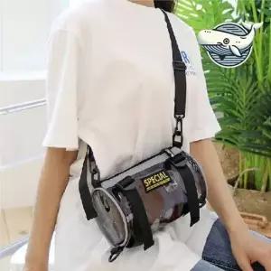 투명 원통형 비치 크로스백 여름 해변 나들이 여름크로스백 바캉스가방 바캉스미니백