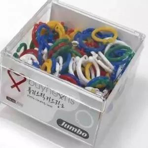 카드 보관용 플라스틱 링 소형 카드링 고리 금속 대체용 카드고리