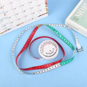 BMI 신체 측정 테이프 봉제 눈금자 허리 휴대용 라운드 소프트 실용적인 액세서리