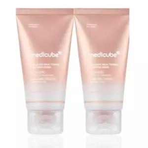 메디큐브 필오프팩 랩핑 마스크 콜라겐 우유 토닝 2개