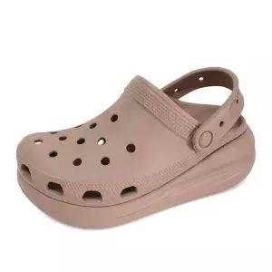 [크록스]클래식 크러쉬 남자 여자 플랫폼 클로그 샌들 슬리퍼 라떼 207521-2Q9 911672