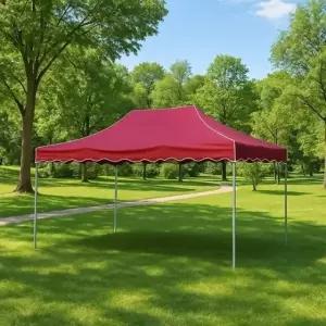 아웃도어 알루미늄 캐노피천막 그늘막 케노피천막 (300x450cm) 레드