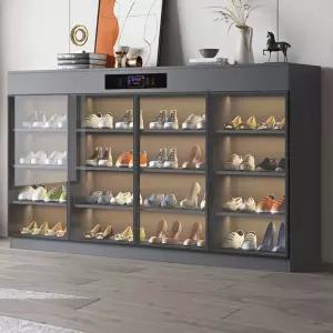 업소용 신발건조기 슈즈 슬리퍼 운동화 제습기 열풍 고급 회색 80cm 실목판