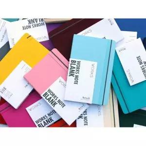 컬러 FU684512 다이어리 무지 노트 1P 무선 공책 포켓 밴드