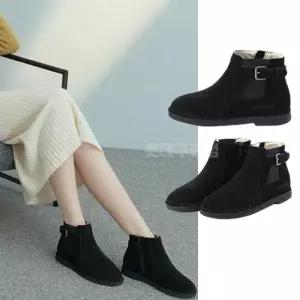 슈즈여성 CLAIRE 클레어 천연소가죽 첼시 양털 인솔 부츠 HS0811MCWEGR2171736