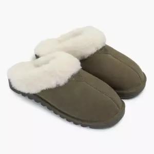 슈즈남성 ELARA 엘라라 2.5CM 소가죽 더블쿠션 양털 슬리퍼 씰브라운 K2906311RDW2171920