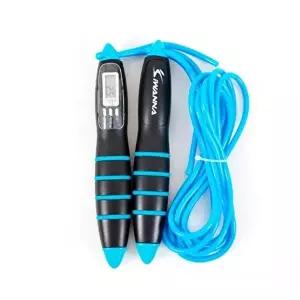 디지털 줄넘기 블루블랙 헬스줄넘기 트레이닝 복싱-WFIU65Q