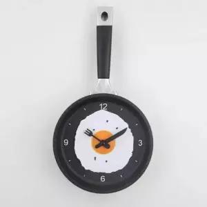 빈티지 후라이팬 벽시계 인테리어 소품 카페 식당용 WFLH9M2