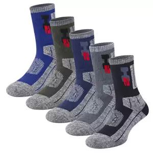 [유니미스]5켤레 유니미스 국산 남성 연사 등산양말 쿨파일 이중쿠션