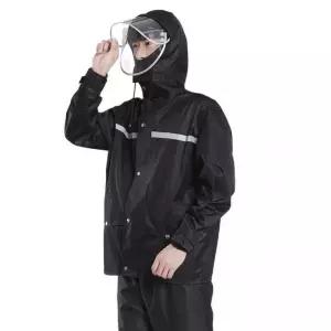 단체비옷 농사비옷 블랙 남여공용비옷 배달비옷 방수비옷 장마철 상하의세트