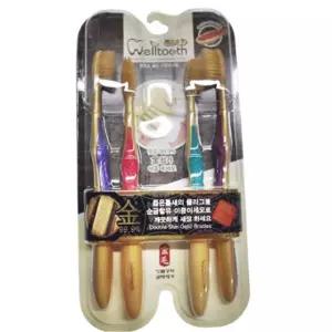 웰투스 모닝앤나이트 4P 칫솔 구강케어관리칫솔 아침
