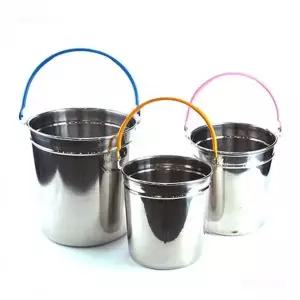 [콩심팥심]스테인리스 캠핑용 얼음통 맥주 아이스버킷 야외 물통 들통