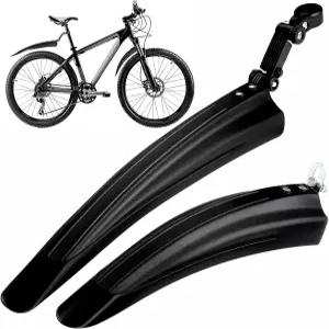HNYYZL 자전거 펜더 세트 - 앞뒤 머드가드 조절 가능 산악/도시 자전거용 퀵 릴리즈 20-26인치 휠 넓고